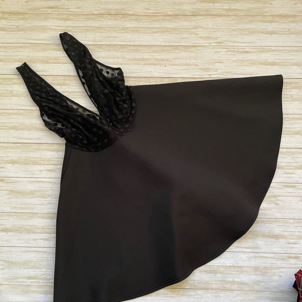 Silence + Noise Illusion Polka Dot Halter Dress